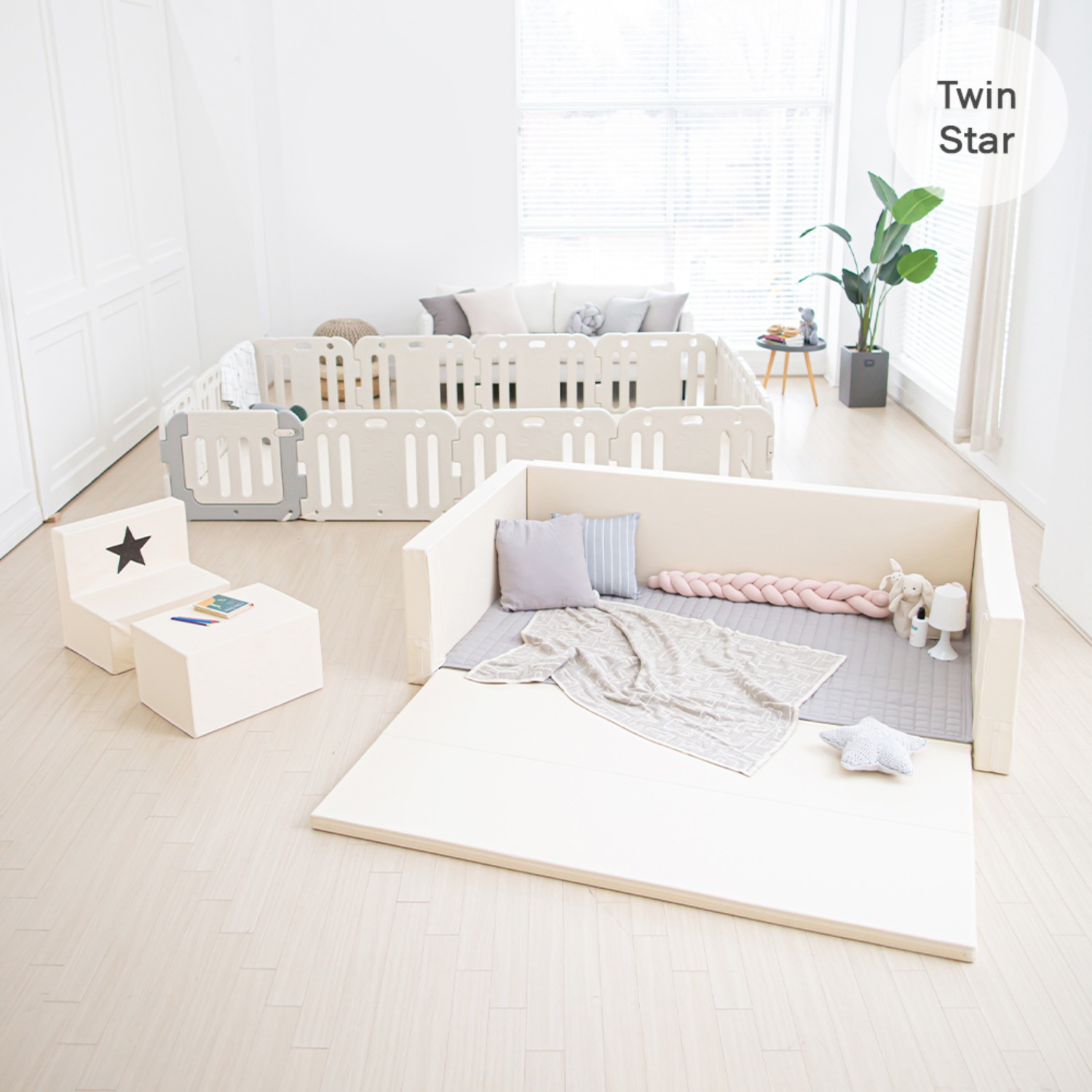 twin star clean bumper bed giant extra large full set